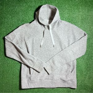 Lululemon Gray Fleece Funnel Neck Hoodie - Size 6